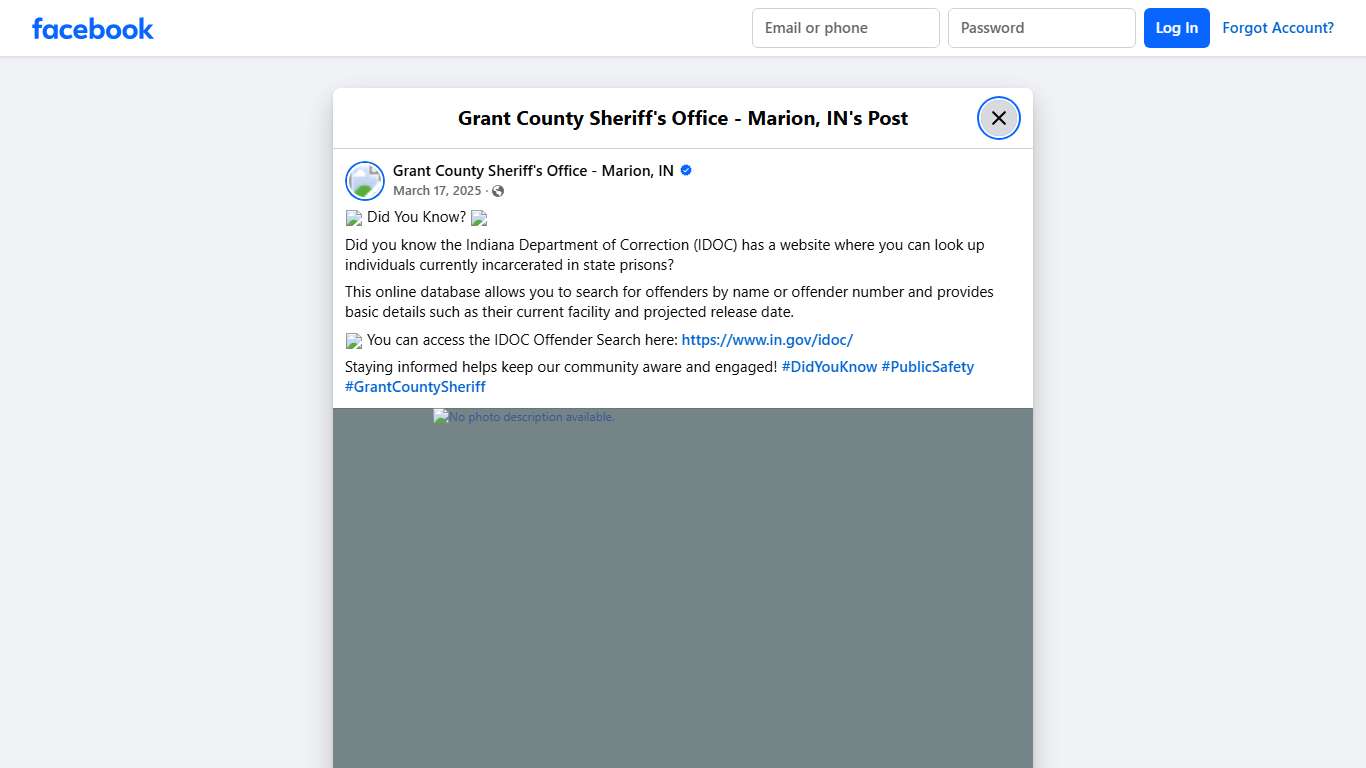 🚔 Did You... - Grant County Sheriff's Office - Marion, IN | Facebook